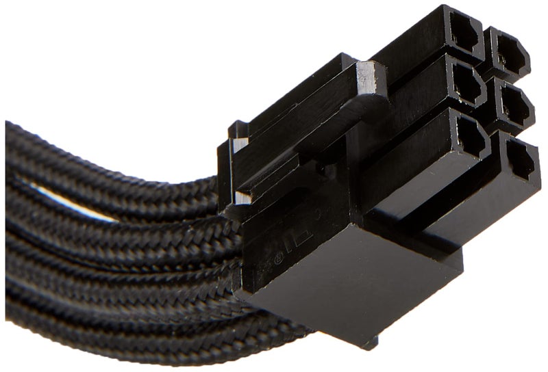Silverstone Tek Sleeved Extension Power Supply Cable with 1 x 6-Pin to PCI-E 6-Pin Connector (PP07-IDE6B) - Image 2